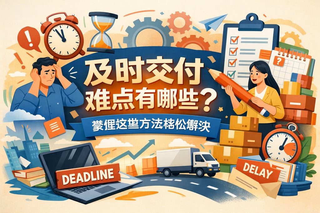 及时交付难点有哪些？掌握这些方法轻松解决