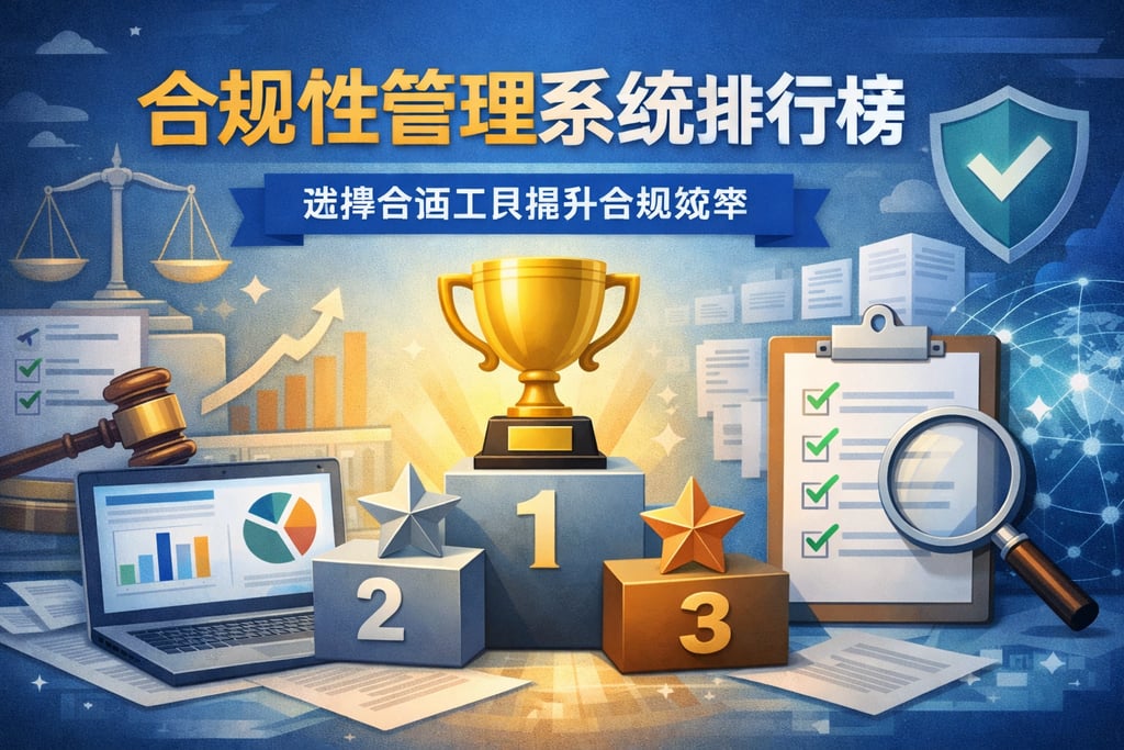 合规性管理系统排行榜：选择合适工具提升合规效率