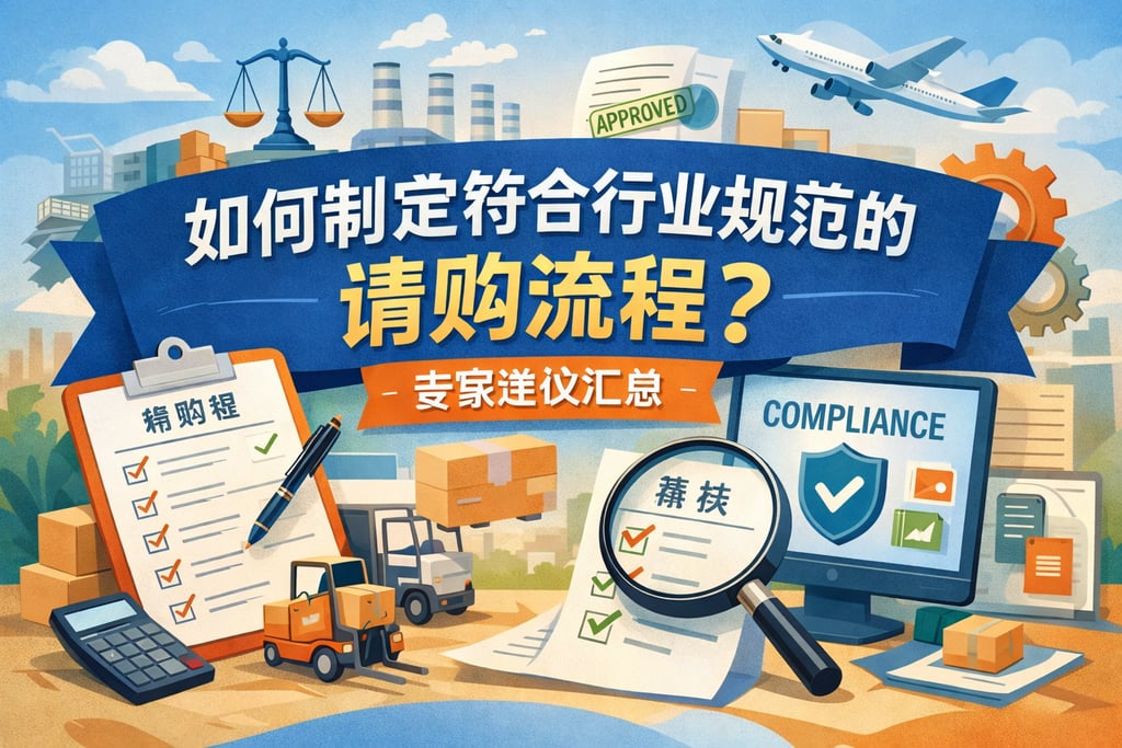 如何制定符合行业规范的请购流程？专家建议汇总