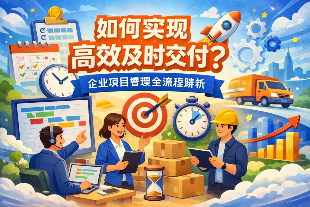 如何实现高效及时交付？企业项目管理全流程解析
