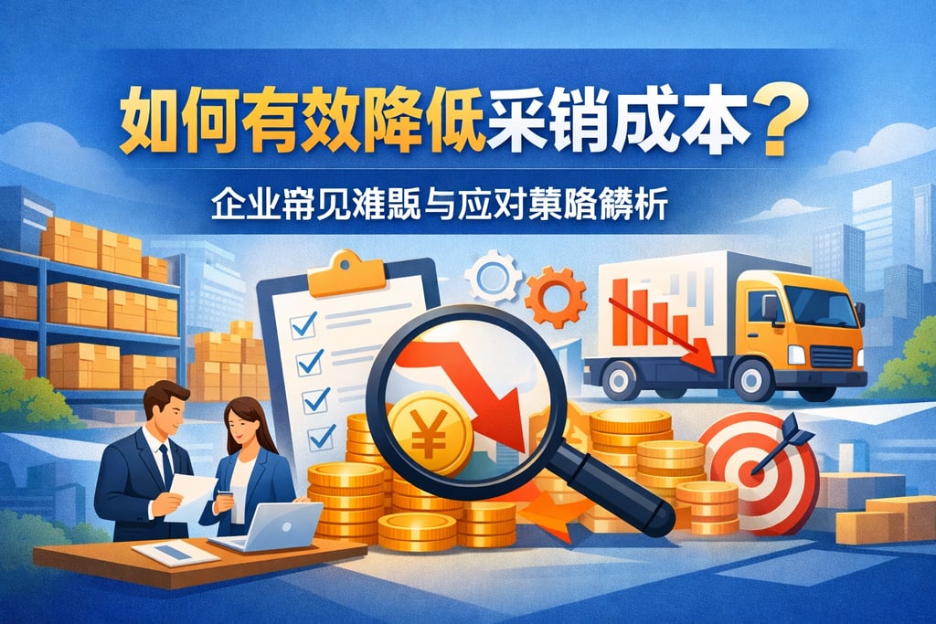 如何有效降低采销成本？企业常见难题与应对策略解析