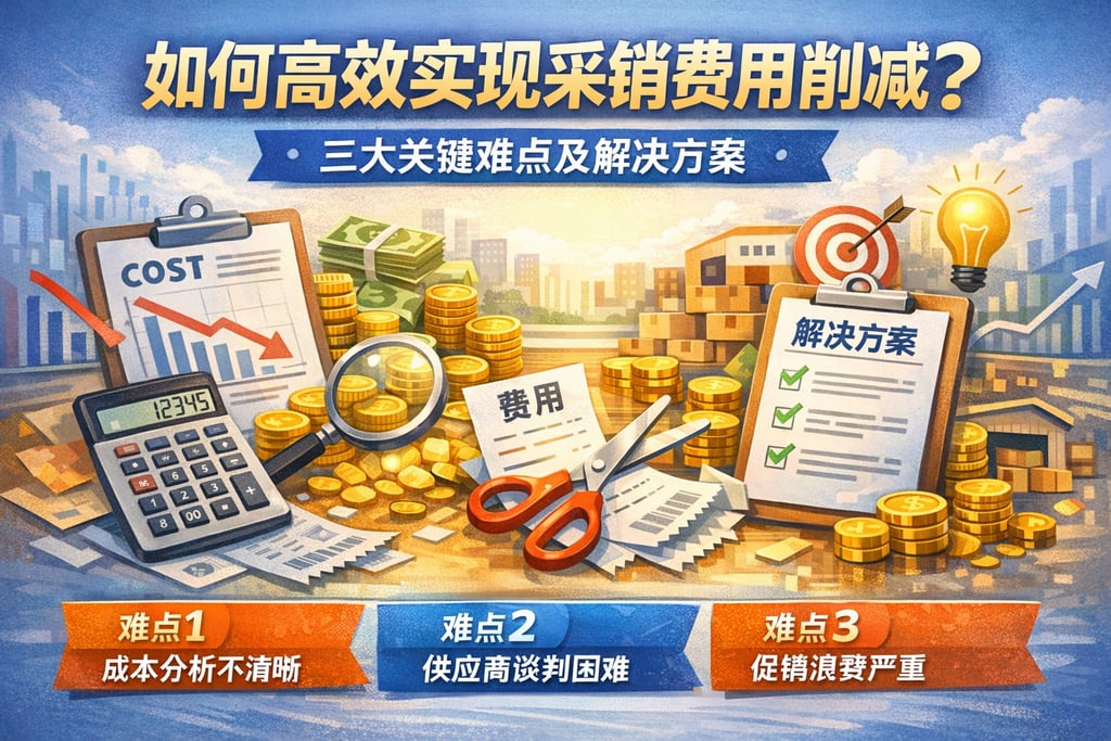 如何高效实现采销费用削减？三大关键难点及解决方案