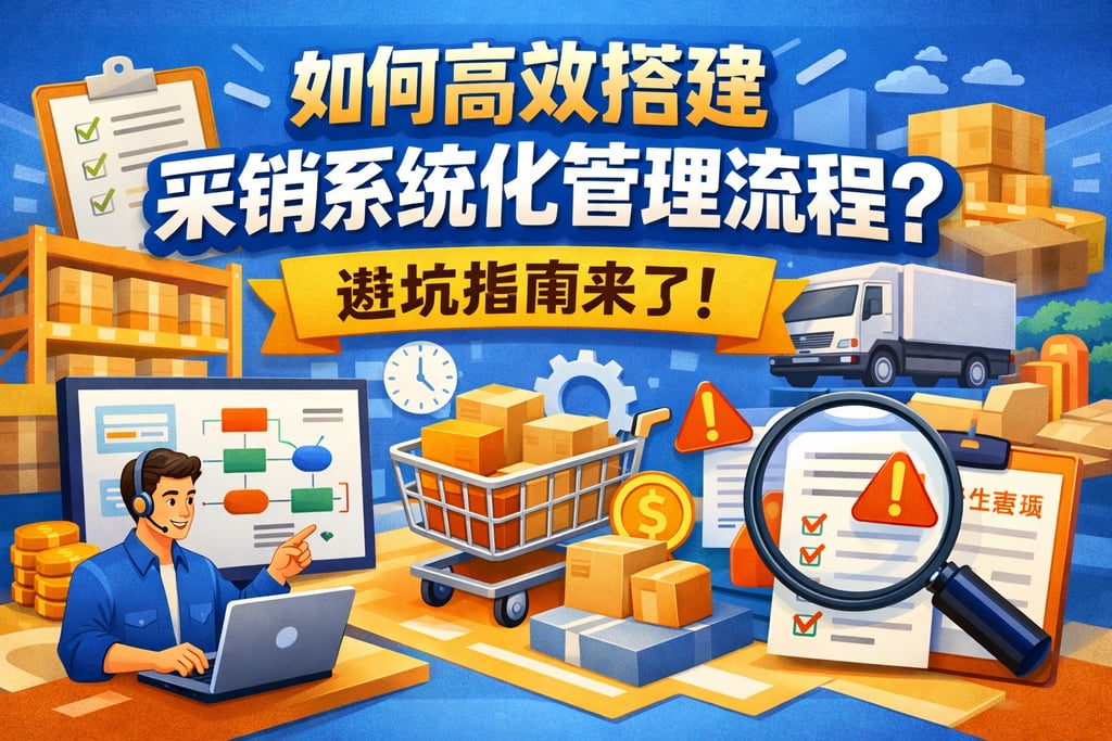 如何高效搭建采销系统化管理流程？避坑指南来了