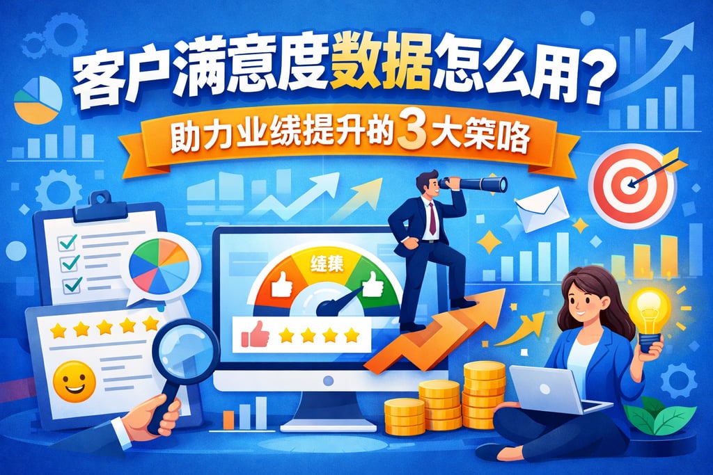 客户满意度数据怎么用？助力业绩提升的3大策略