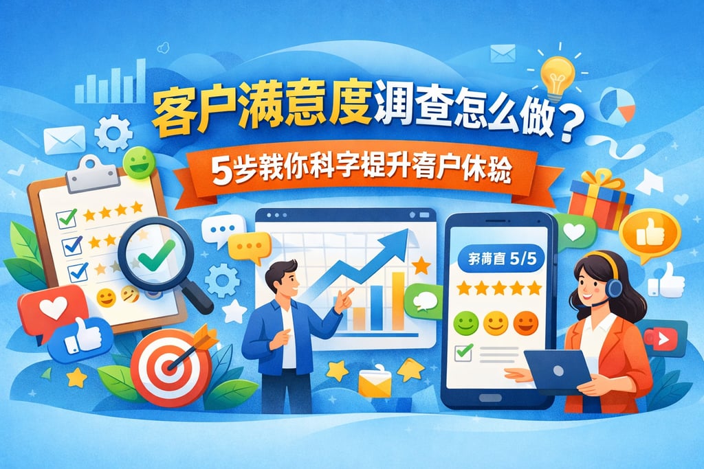 客户满意度调查怎么做？5步教你科学提升客户体验