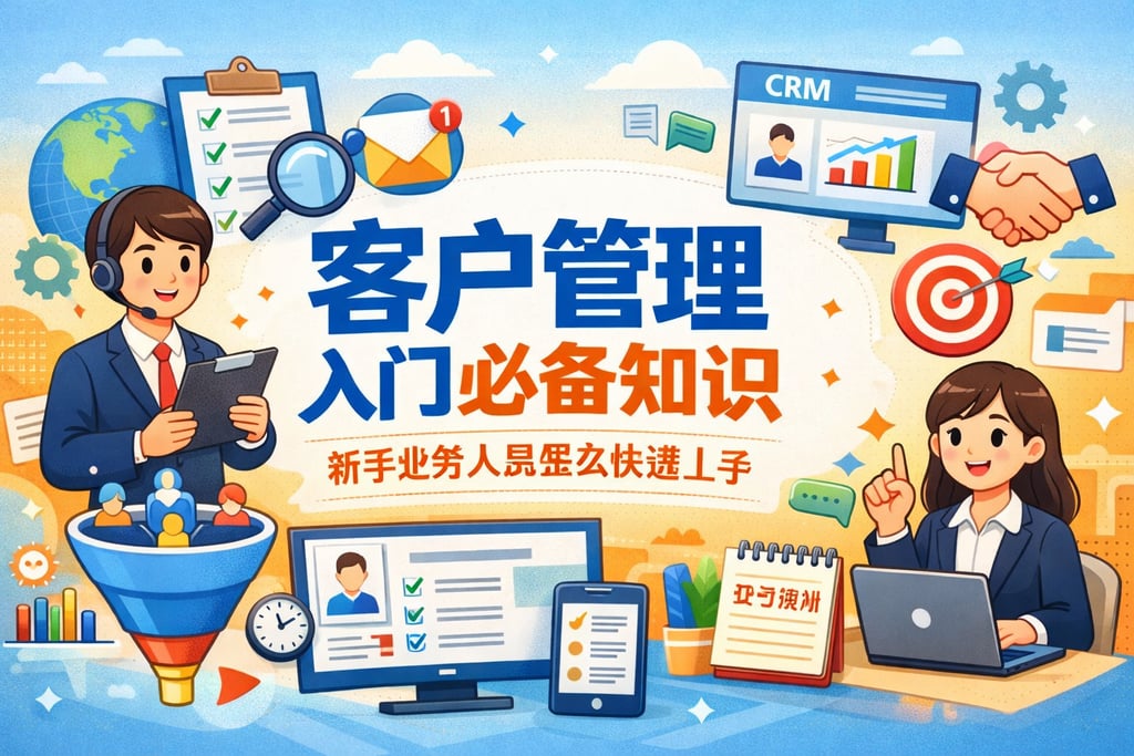 客户管理入门必备知识，新手业务人员怎么快速上手