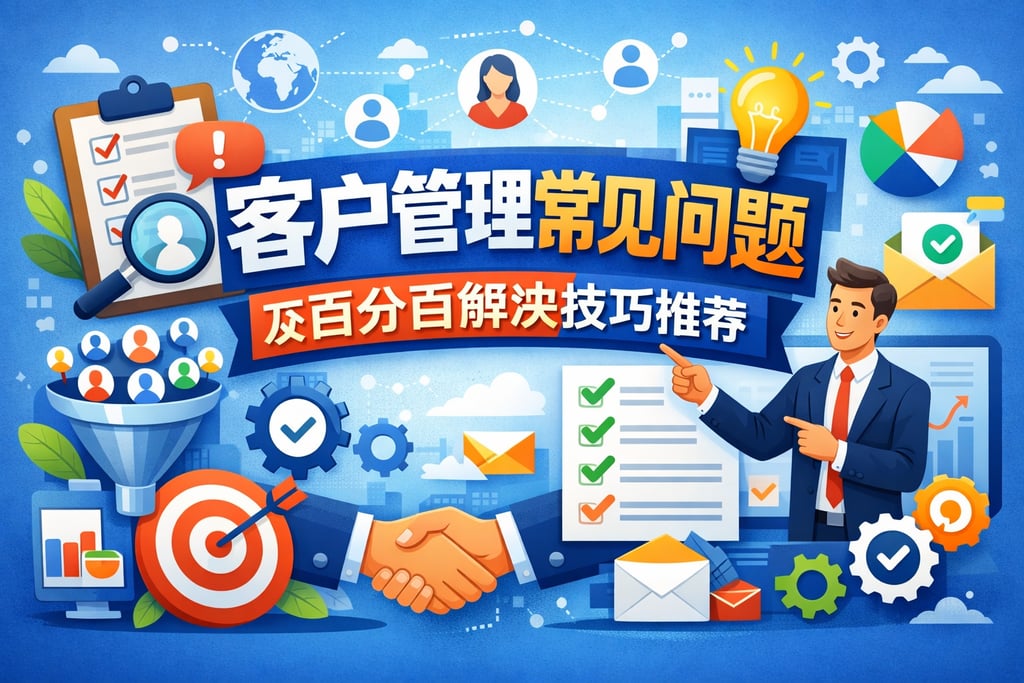 客户管理常见问题及百分百解决技巧推荐