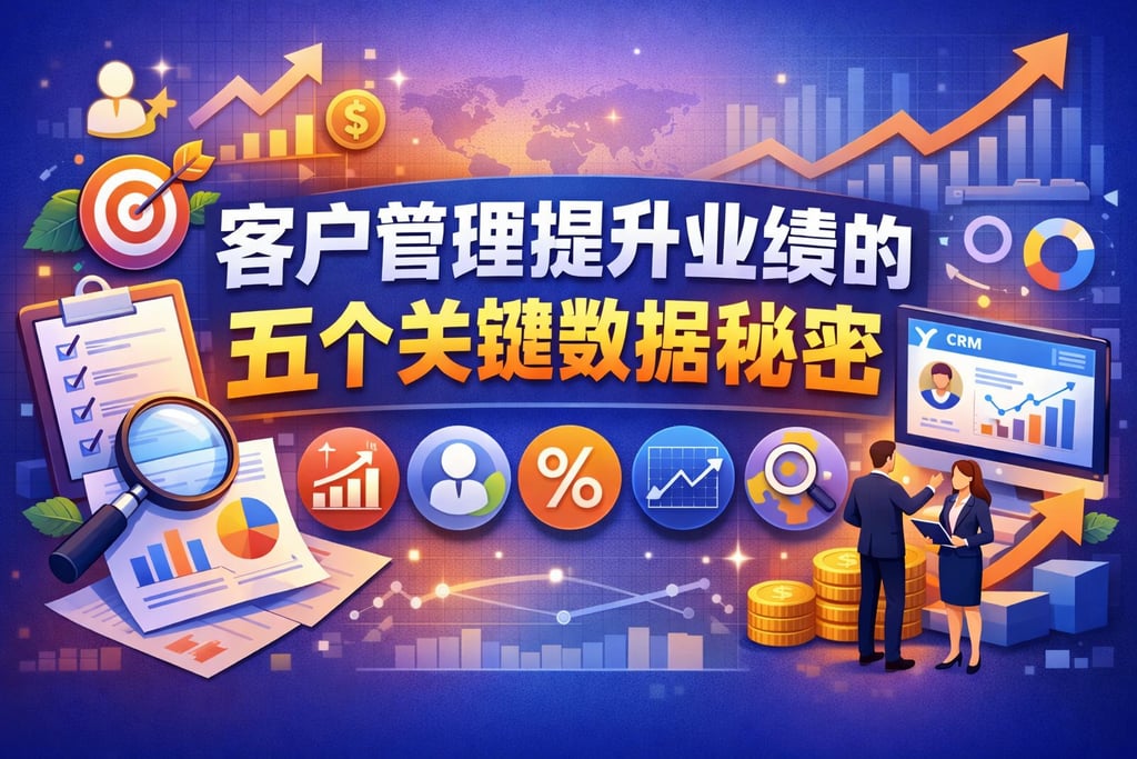 客户管理提升业绩的五个关键数据秘密