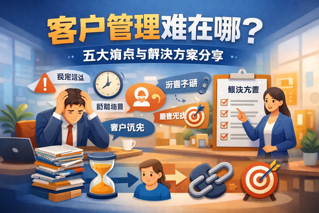 客户管理难在哪？五大痛点与解决方案分享