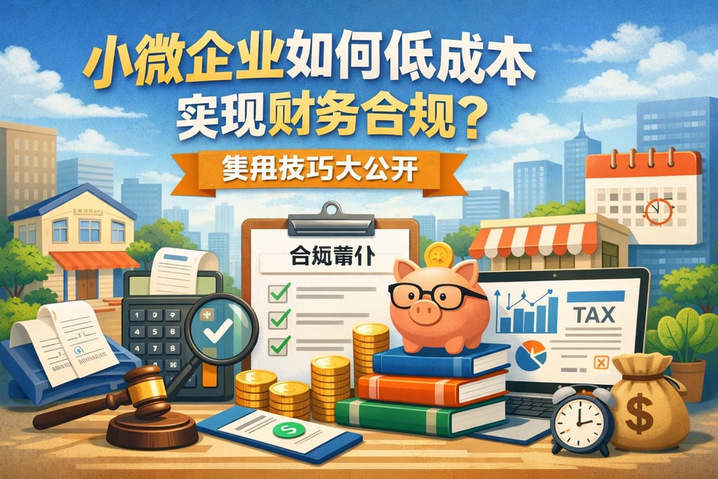 小微企业如何低成本实现财务合规？实用技巧大公开