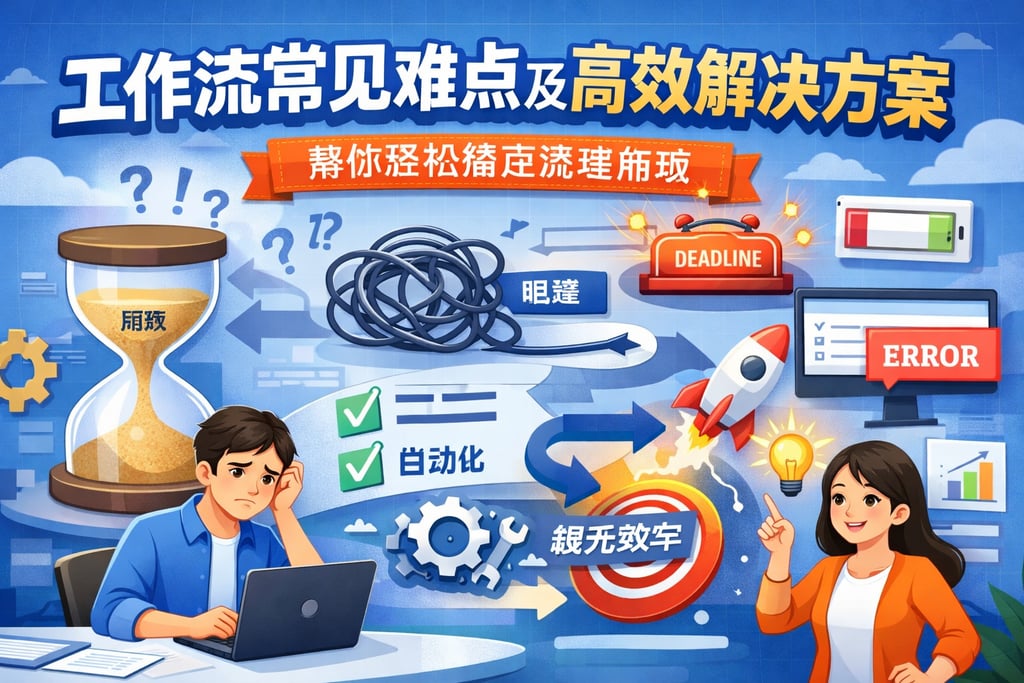 工作流常见难点及高效解决方案，帮你轻松搞定流程瓶颈