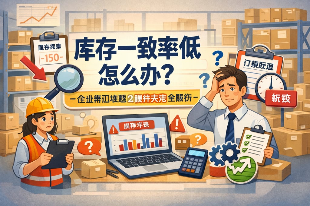 库存一致率低怎么办？企业常见难题及提升方法全解析