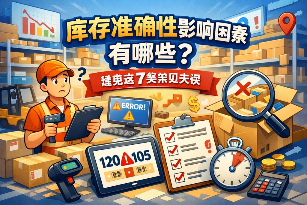 库存准确性影响因素有哪些？避免这7类常见失误