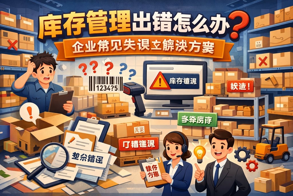 库存管理出错怎么办？企业常见失误及解决方案