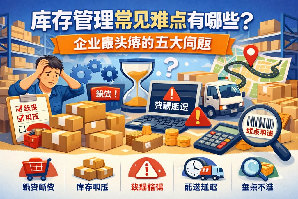 库存管理常见难点有哪些？企业最头疼的五大问题