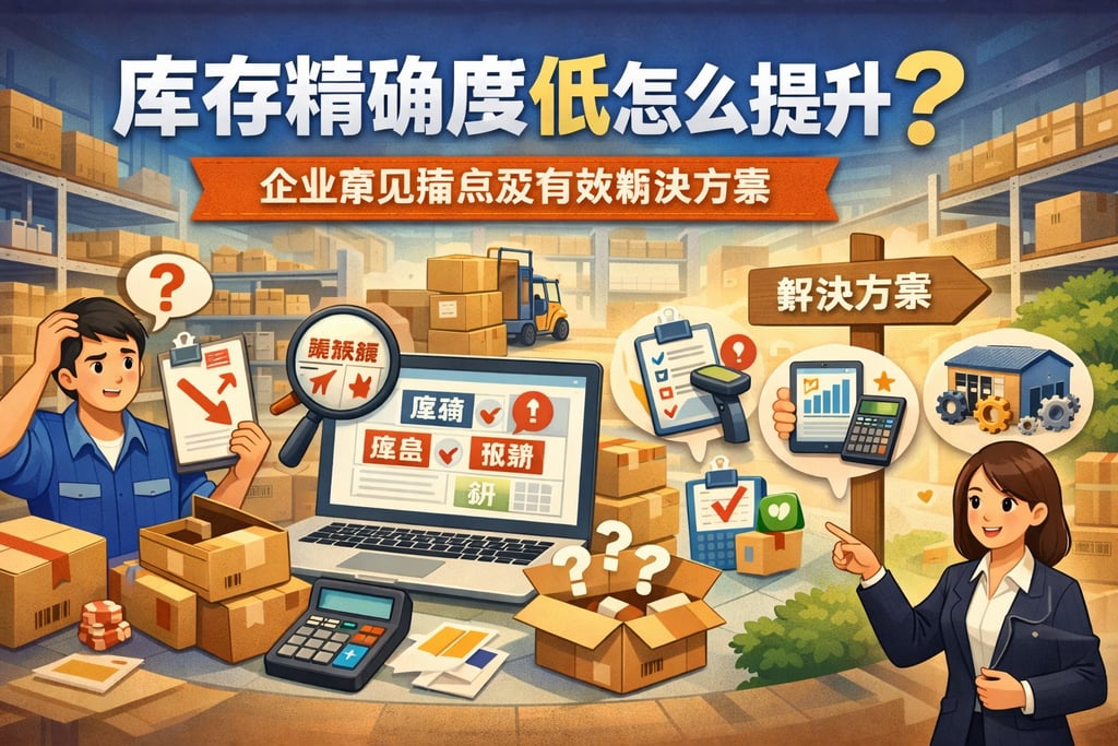 库存精确度低怎么提升？企业常见痛点及有效解决方案