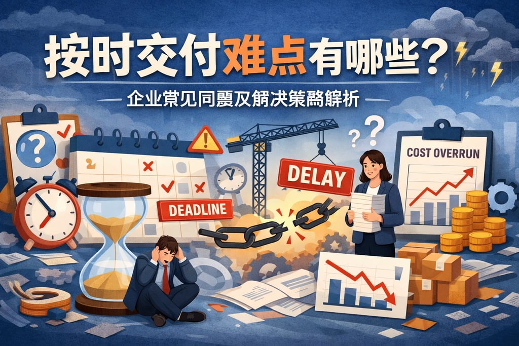 按时交付难点有哪些？企业常见问题及解决策略解析