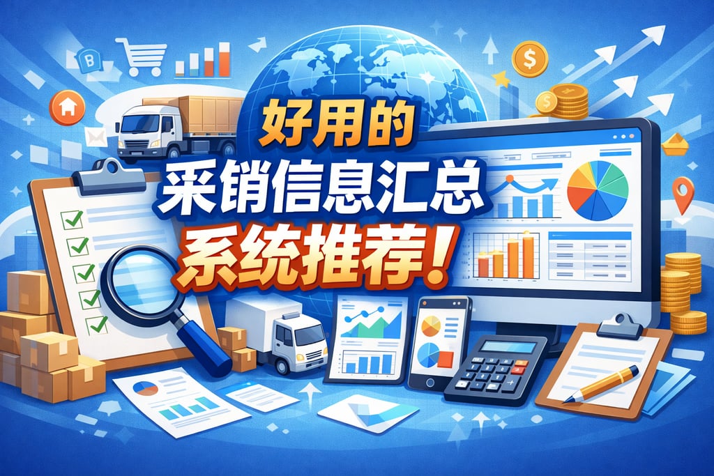 推荐几款好用的采销信息汇总系统软件