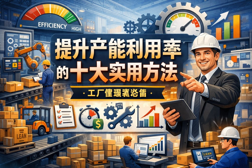 提升产能利用率的十大实用方法，工厂管理者必备
