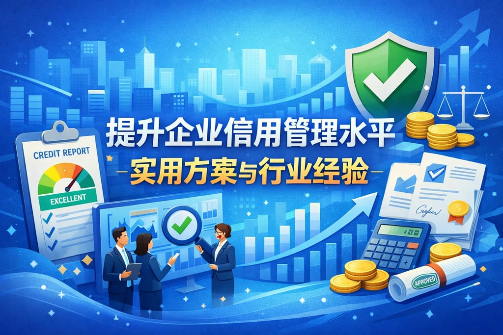 提升企业信用管理水平的实用方案与行业经验