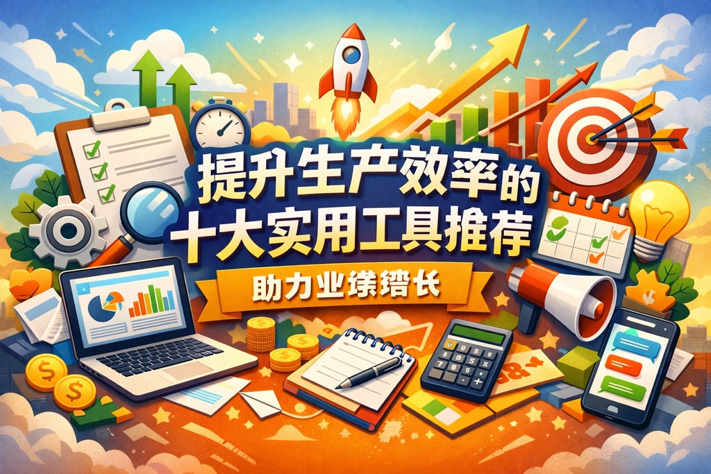 提升生产效率的十大实用工具推荐，助力业绩增长