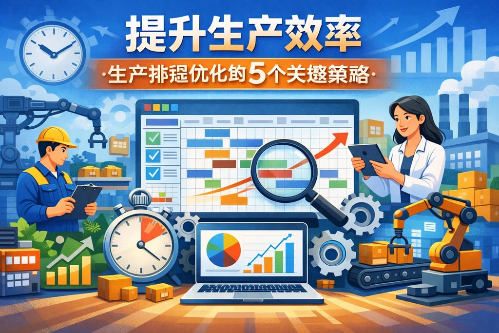 提升生产效率，生产排程优化的5个关键策略