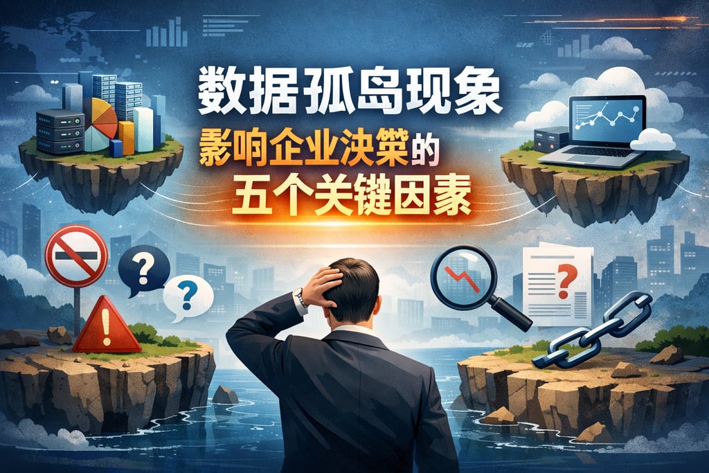 数据孤岛现象影响企业决策的五个关键因素