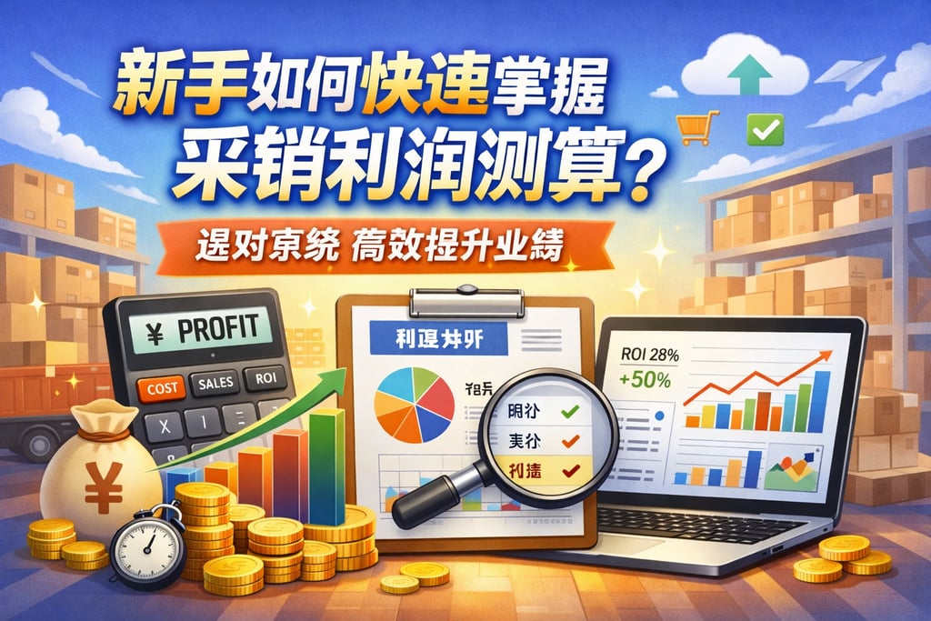 新手如何快速掌握采销利润测算？选对系统高效提升业绩