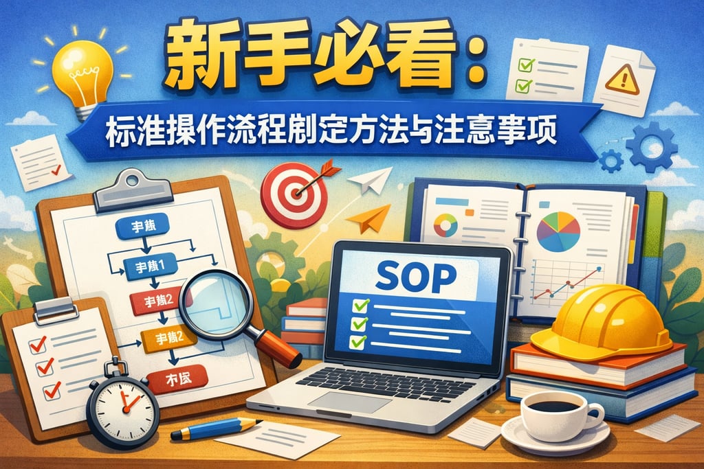 新手必看：标准操作流程制定方法与注意事项