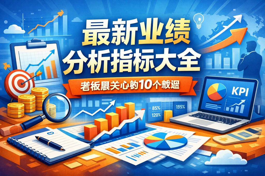 最新业绩分析指标大全，老板最关心的10个数据