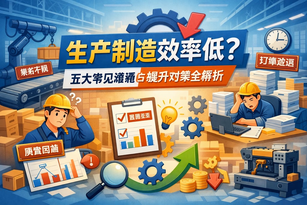 生产制造效率低？五大常见难题与提升对策全解析