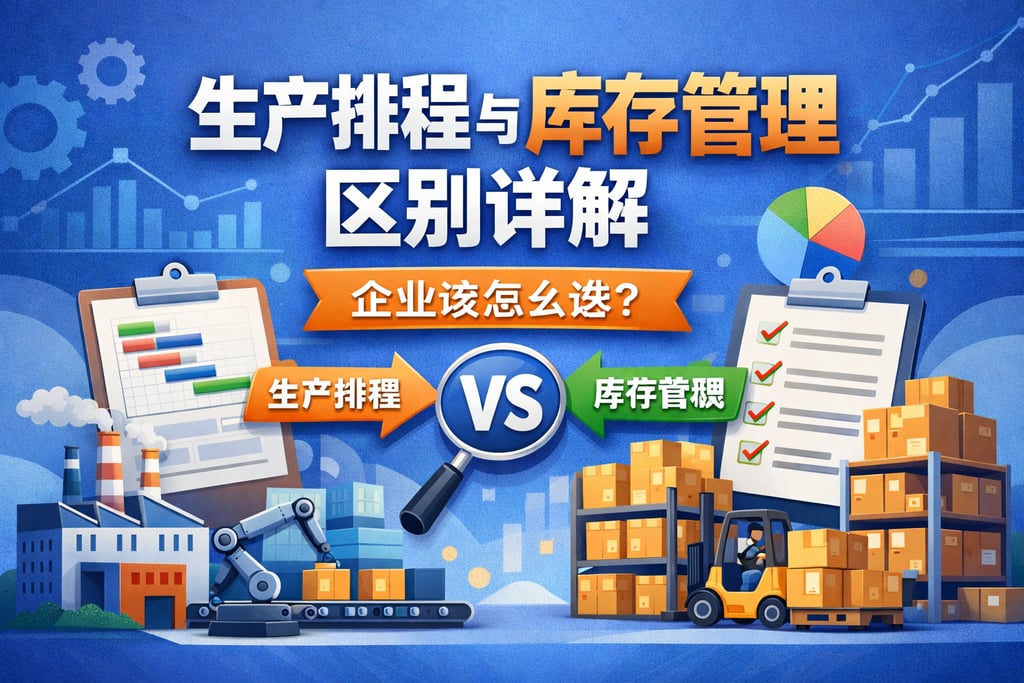 生产排程与库存管理区别详解，企业该怎么选