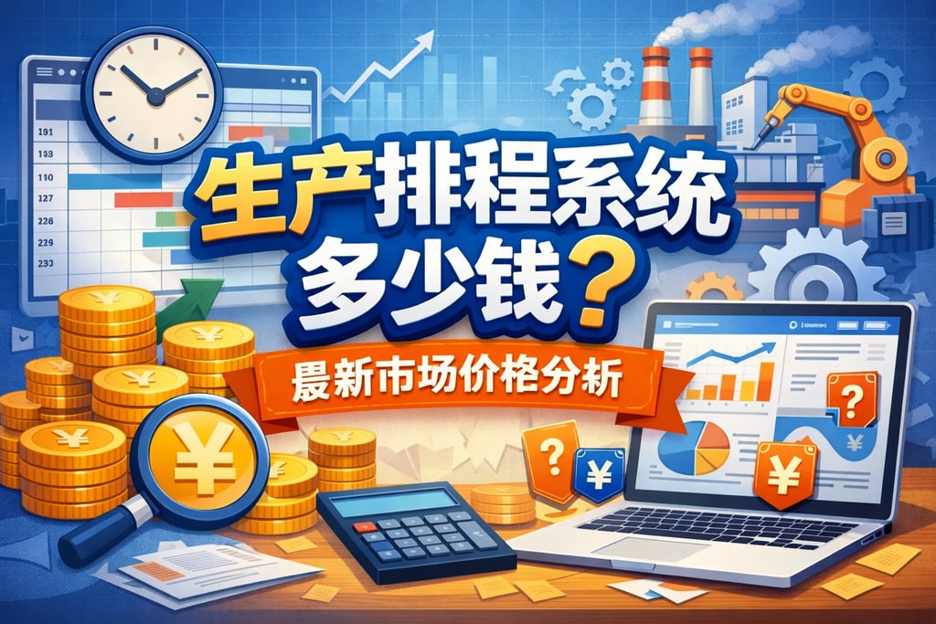 生产排程系统多少钱？最新市场价格分析