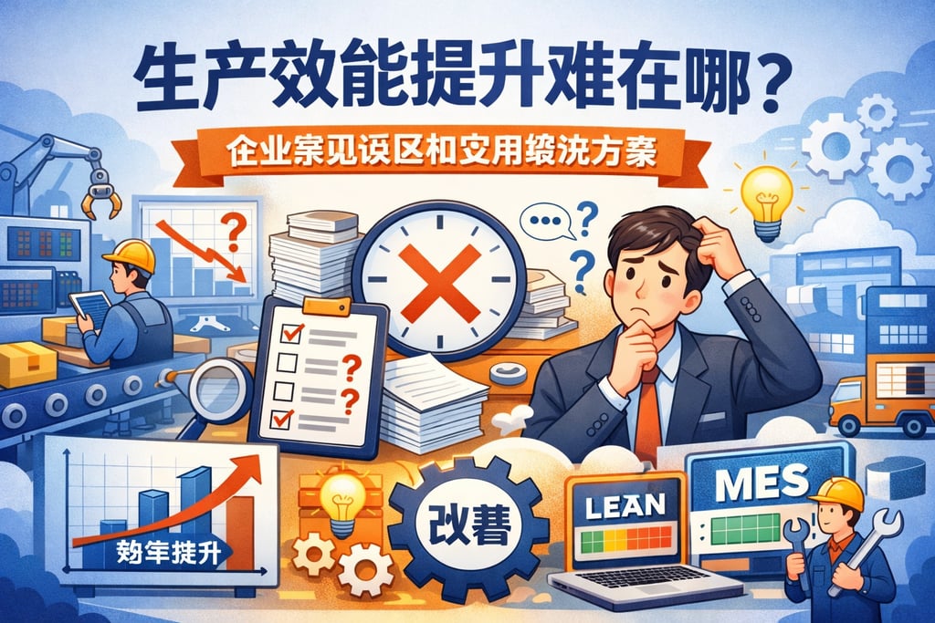 生产效能提升难在哪？企业常见误区和实用解决方案
