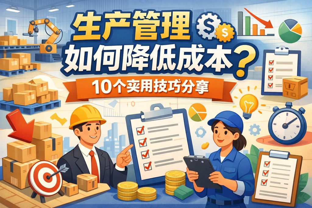 生产管理如何降低成本？10个实用技巧分享