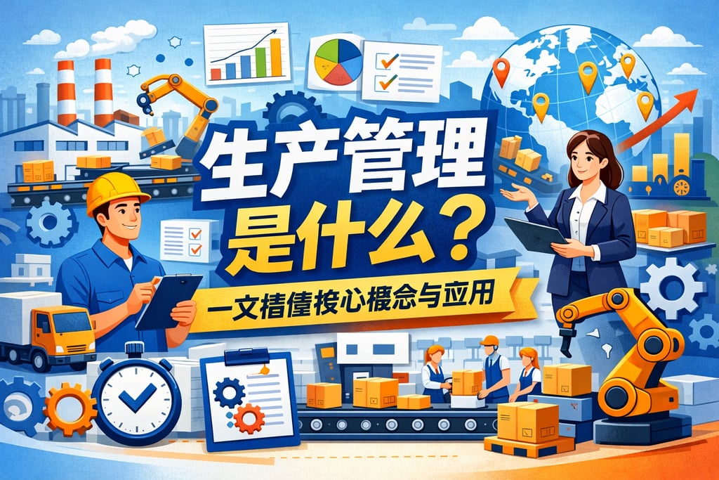 生产管理是什么？一文搞懂核心概念与应用