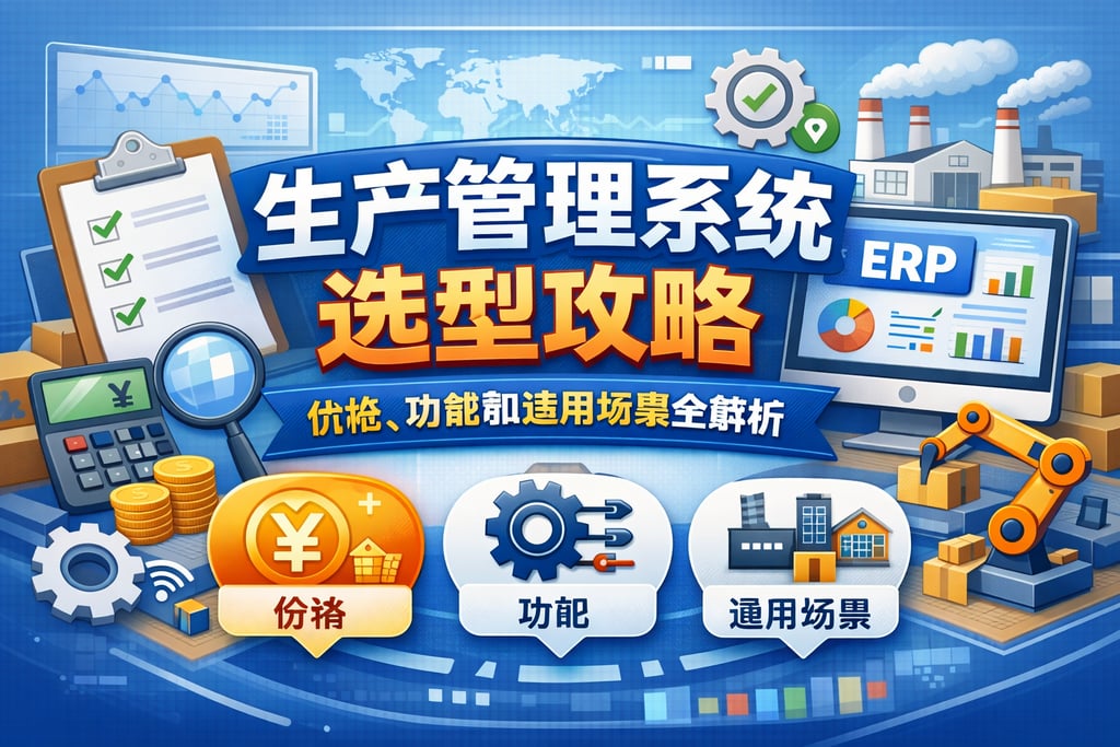 生产管理系统选型攻略：价格、功能和适用场景全解析