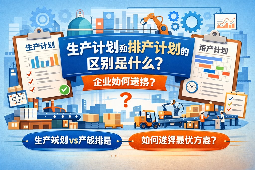 生产计划和排产计划的区别是什么？企业如何选择