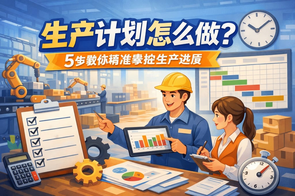 生产计划怎么做？5步教你精准掌控生产进度