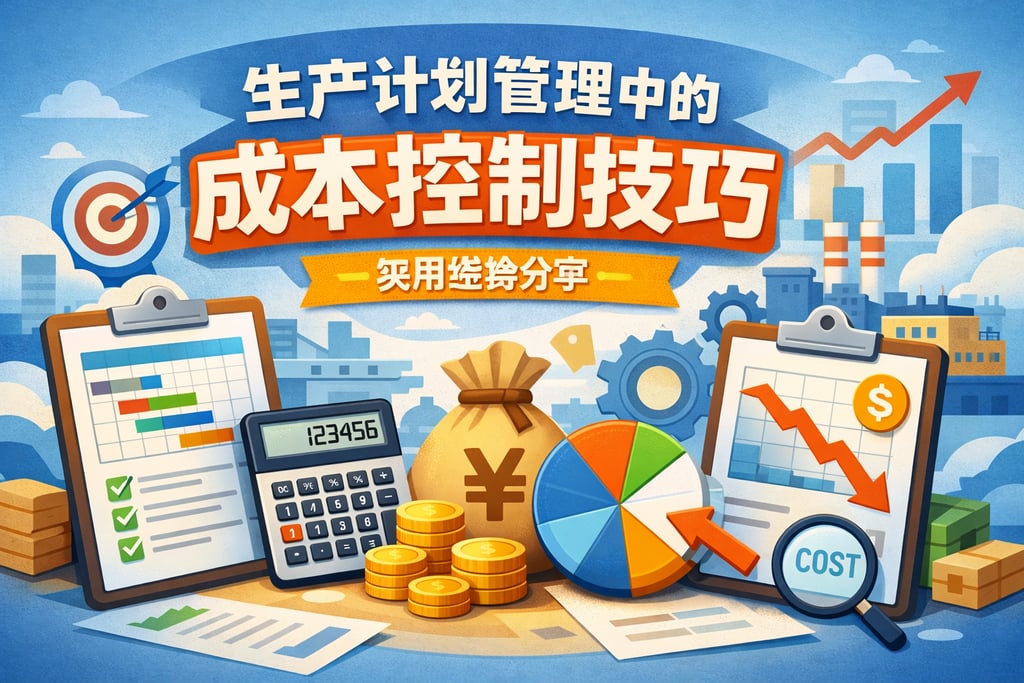 生产计划管理中的成本控制技巧，实用经验分享