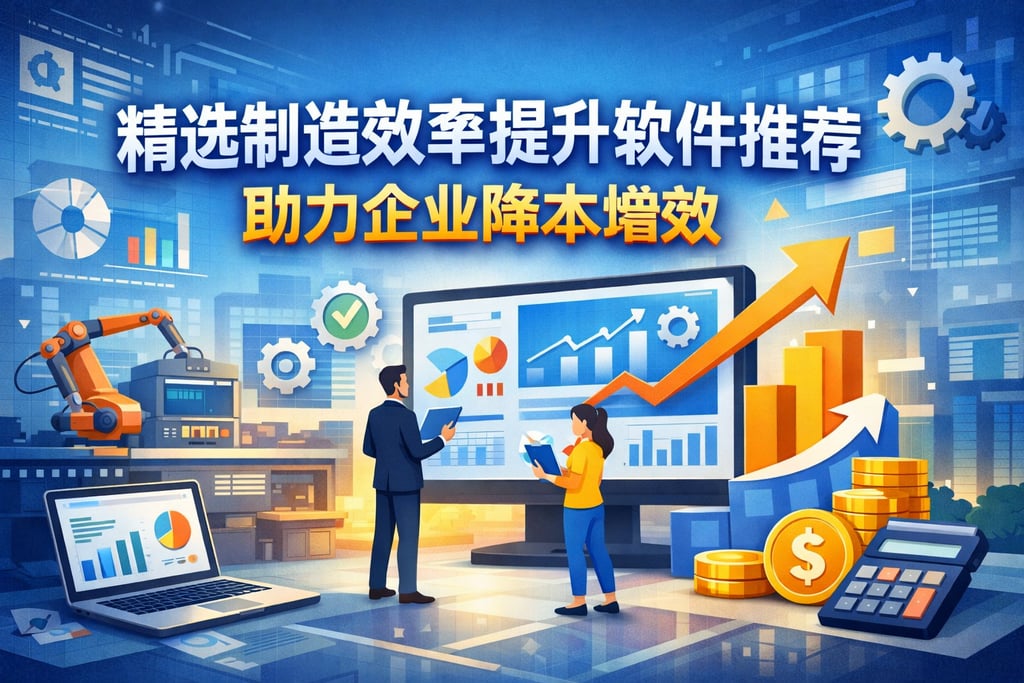 精选制造效率提升软件推荐，助力企业降本增效