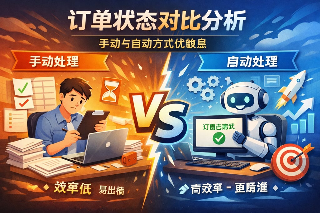订单状态对比分析：手动与自动方式优缺点