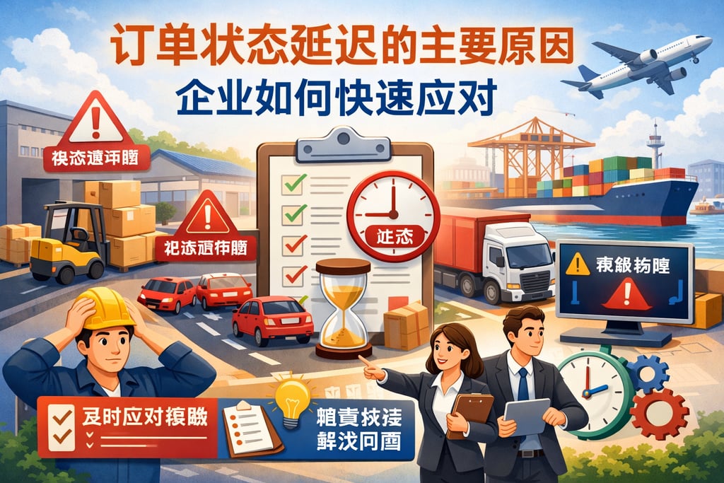 订单状态延迟的主要原因，企业如何快速应对