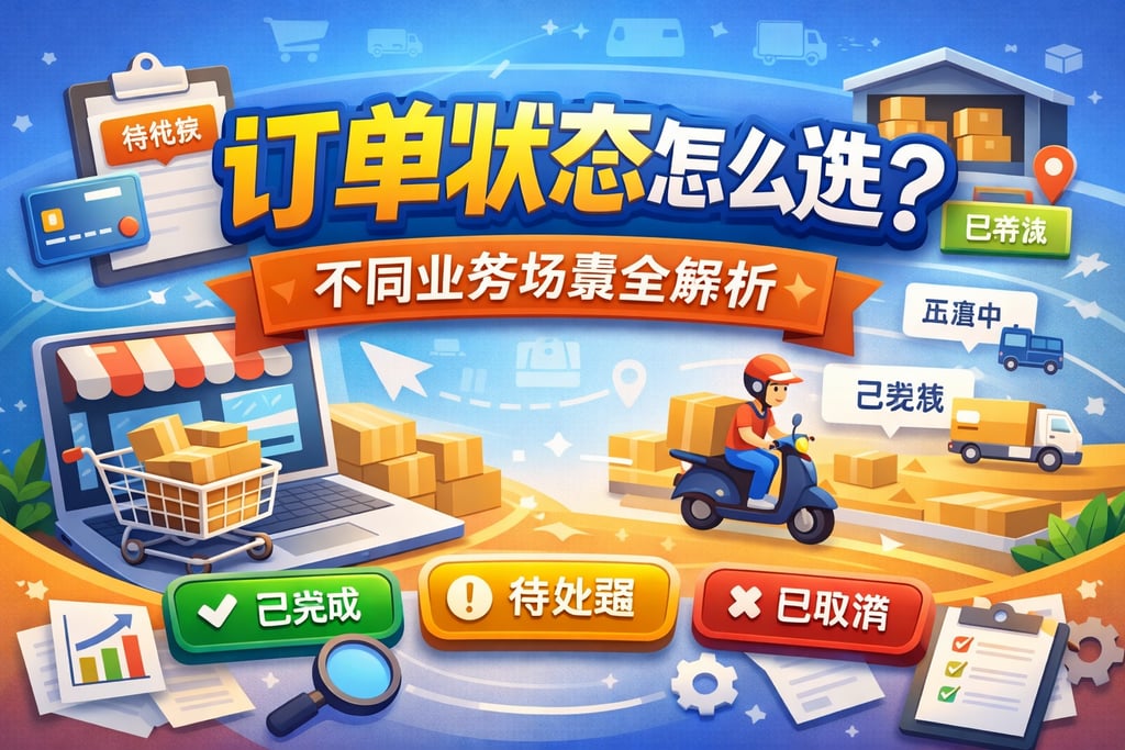 订单状态怎么选？不同业务场景全解析