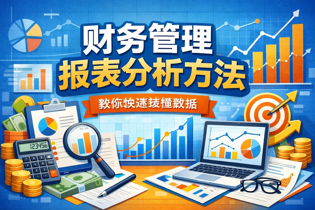 财务管理报表分析方法，教你快速读懂数据