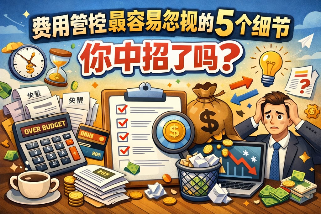 费用管控最容易忽视的5个细节，你中招了吗？