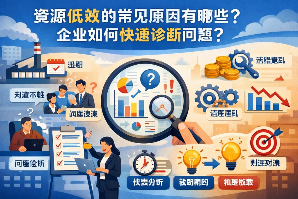 资源低效的常见原因有哪些？企业如何快速诊断问题