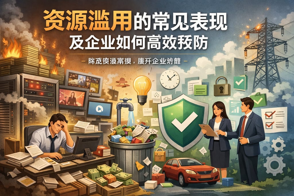 资源滥用的常见表现及企业如何高效预防