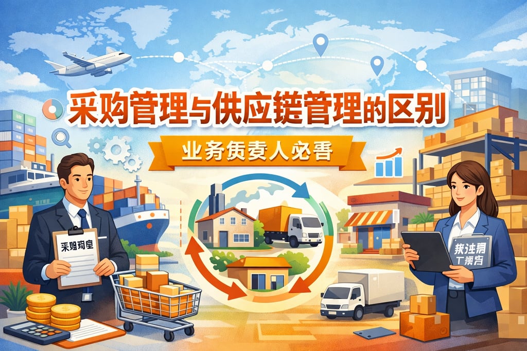 采购管理与供应链管理的区别，业务负责人必看