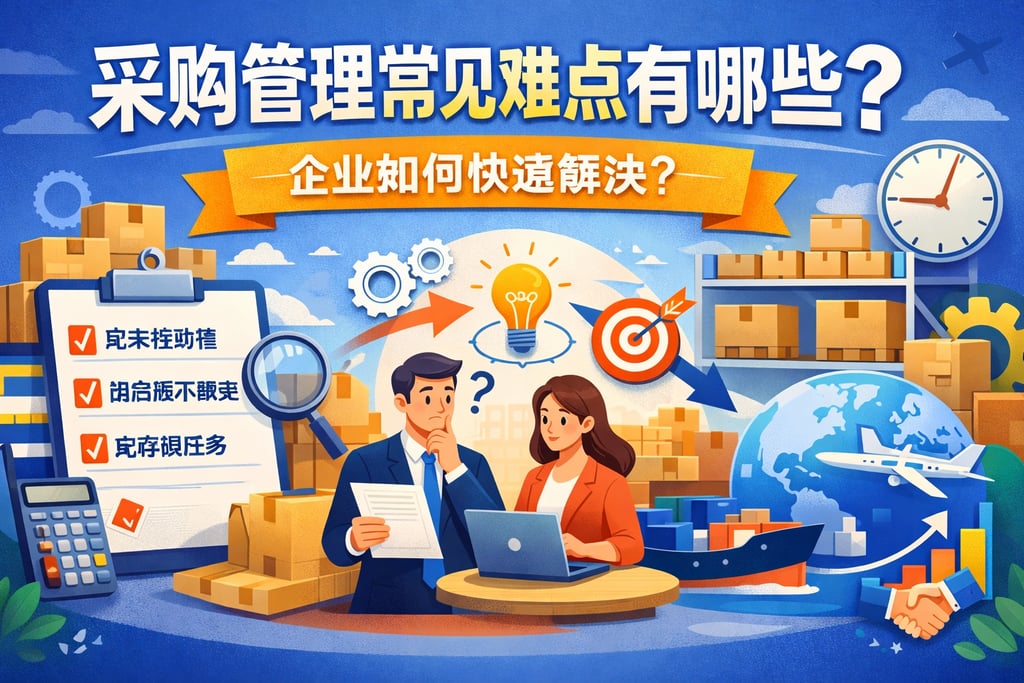 采购管理常见难点有哪些？企业如何快速解决